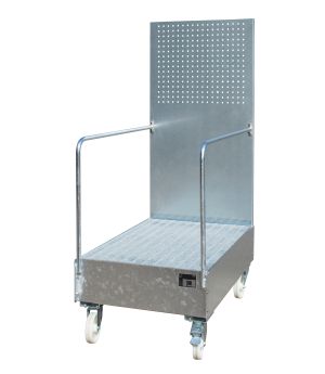 Auffangwanne 215 l, 800×1280×2015 mm, Stahl feuerverzinkt, m
