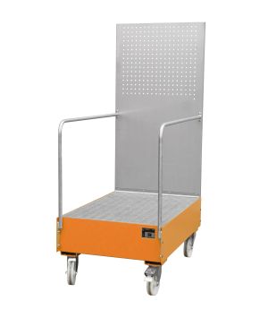 Auffangwanne 215 l, 800×1280×2015 mm, Stahl lackiert, mit Gi