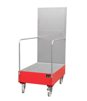 Auffangwanne 215 l, 800×1280×2015 mm, Stahl lackiert, mit Gi
