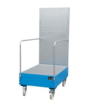 Auffangwanne 215 l, 800×1280×2015 mm, Stahl lackiert, mit Gi