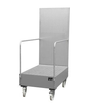 Auffangwanne 215 l, 800×1280×2015 mm, Stahl lackiert, mit Gi