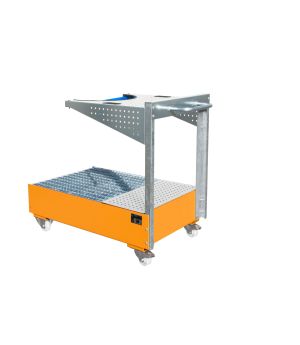 Auffangwanne 215 l, 800×1450×1195 mm, Stahl lackiert, mit Gi