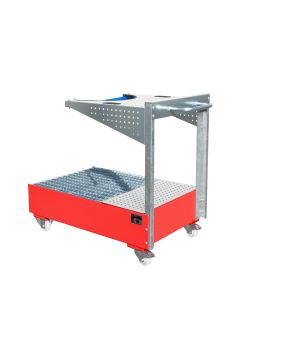 Auffangwanne 215 l, 800×1450×1195 mm, Stahl lackiert, mit Gi