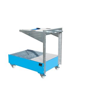 Auffangwanne 215 l, 800×1450×1195 mm, Stahl lackiert, mit Gi