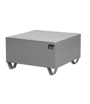 Auffangwanne 203 l, 800×800×460 mm, Stahl lackiert, mit Gitt