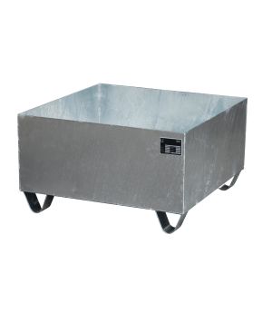 Auffangwanne 210 l, 800×800×460 mm, Stahl feuerverzinkt