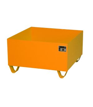 Auffangwanne 210 l, 800×800×460 mm, Stahl lackiert, RAL 2000
