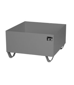 Auffangwanne 210 l, 800×800×460 mm, Stahl lackiert, RAL 7005