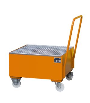Auffangwanne 200 l, 800×920×1115 mm, Stahl lackiert, mit Git