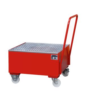 Auffangwanne 200 l, 800×920×1115 mm, Stahl lackiert, mit Git