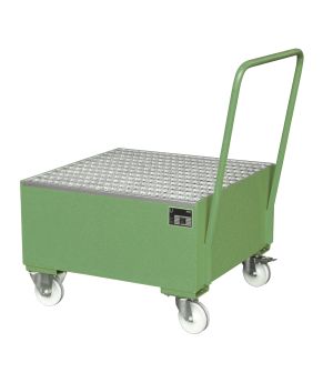 Auffangwanne 200 l, 800×920×1115 mm, Stahl lackiert, mit Git