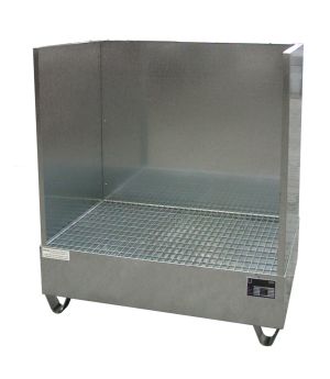 Auffangwanne 215 l, 1220×810×1360 mm, Stahl feuerverzinkt, m