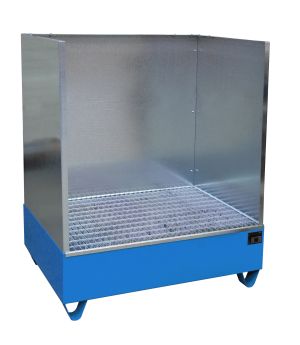 Auffangwanne 215 l, 1220×810×1360 mm, Stahl lackiert, mit Gi