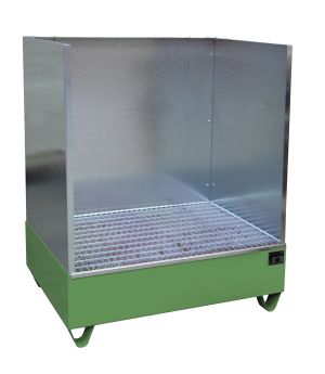 Auffangwanne 215 l, 1220×810×1360 mm, Stahl lackiert, mit Gi