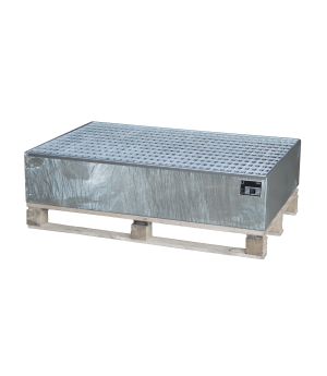 Auffangwanne 215 l, 1200×800×260 mm, Stahl feuerverzinkt, mi