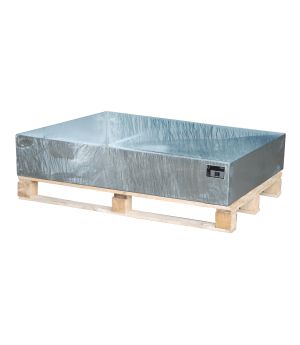 Auffangwanne 224 l, 1200×800×260 mm, Stahl feuerverzinkt