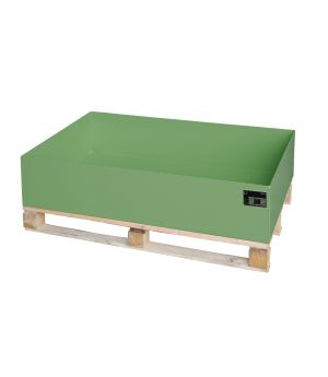 Auffangwanne 224 l, 1200×800×260 mm, Stahl lackiert, RAL 601