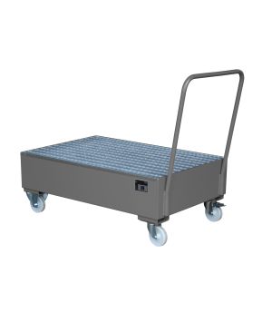 Auffangwanne 215 l, 800×1320×1115 mm, Stahl lackiert, mit Gi