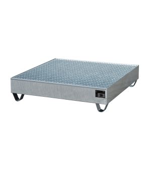 Auffangwanne 216 l, 1200×1200×285 mm, Stahl feuerverzinkt, m