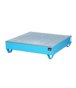 Auffangwanne 216 l, 1200×1200×285 mm, Stahl lackiert, mit Gi