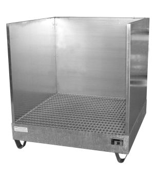 Auffangwanne 216 l, 1220×1210×1285 mm, Stahl feuerverzinkt, 