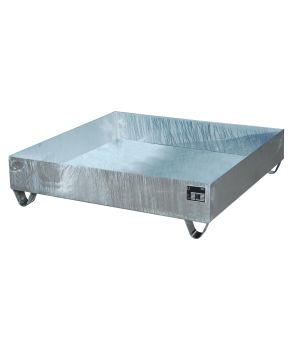 Auffangwanne 230 l, 1200×1200×285 mm, Stahl feuerverzinkt