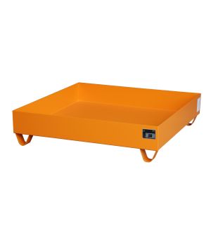 Auffangwanne 230 l, 1200×1200×285 mm, Stahl lackiert, RAL 20