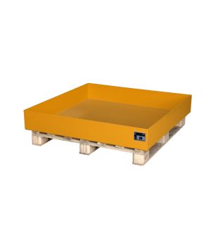 Auffangwanne 230 l, 1200×1200×185 mm, Stahl lackiert, RAL 20