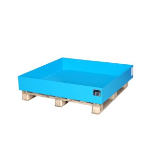 Auffangwanne 230 l, 1200×1200×185 mm, Stahl lackiert, RAL 50