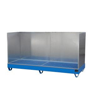 Auffangwanne 222 l, 2420×815×1250 mm, Stahl lackiert, mit Gi