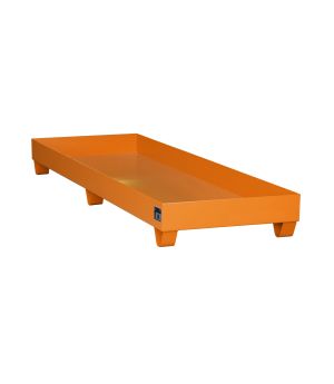 Auffangwanne 241 l, 2400×800×250 mm, Stahl lackiert, RAL 200