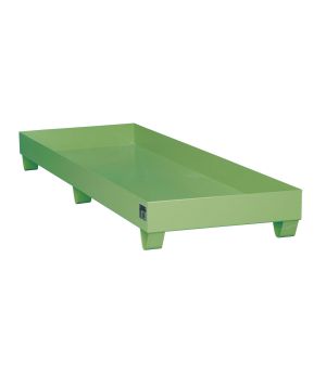 Auffangwanne 241 l, 2400×800×250 mm, Stahl lackiert, RAL 601