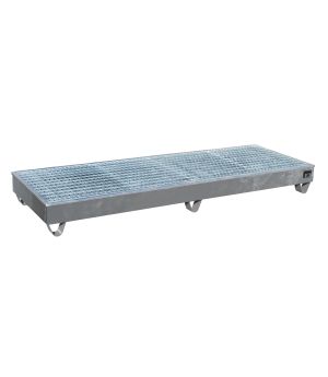 Auffangwanne 203 l, 2415×815×255 mm, Stahl feuerverzinkt, mi