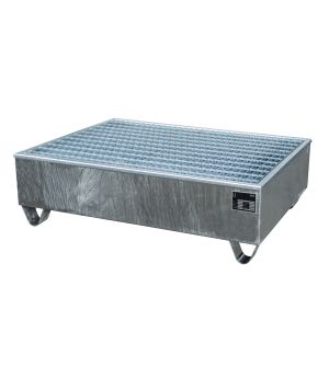 Auffangwanne 208 l, 1215×815×365 mm, Stahl feuerverzinkt, mi