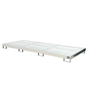 Auffangwanne 240 l, 3250×1300×195 mm, Stahl feuerverzinkt, m