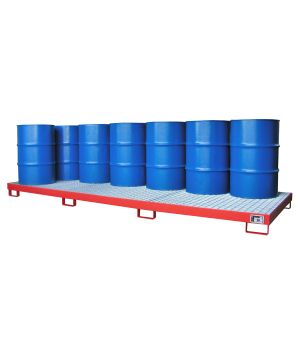 Auffangwanne 333 l, 3850×1300×200 mm, Stahl lackiert, mit Gi