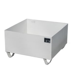 Auffangwanne 210 l, 800×800×465 mm, Stahl gebeizt