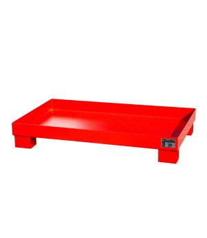 Auffangwanne 74 l, 1300×800×195 mm, Stahl lackiert, RAL 3000