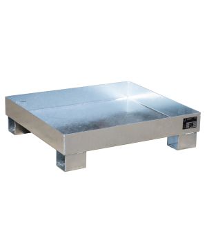 Auffangwanne 68 l, 900×800×220 mm, Stahl feuerverzinkt