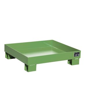 Auffangwanne 68 l, 900×800×220 mm, Stahl lackiert, RAL 6011 