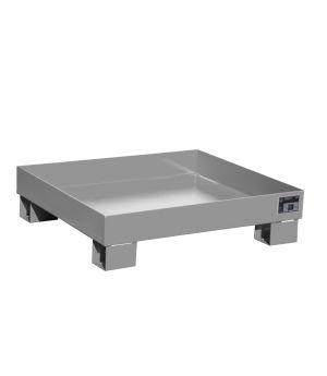Auffangwanne 68 l, 900×800×220 mm, Stahl lackiert, RAL 7005 