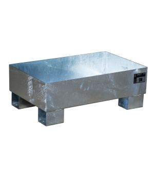 Auffangwanne 65 l, 800×500×290 mm, Stahl feuerverzinkt