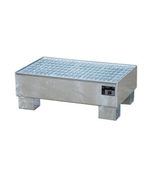 Auffangwanne 61 l, 800×510×295 mm, Stahl feuerverzinkt, mit 