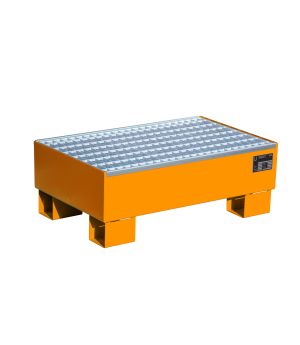 Auffangwanne 61 l, 800×510×295 mm, Stahl lackiert, mit Gitte