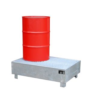 Auffangwanne 215 l, 1200×800×365 mm, Stahl feuerverzinkt, mi
