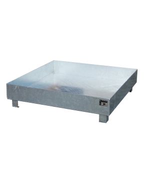 Auffangwanne 230 l, 1200×1200×285 mm, Stahl feuerverzinkt