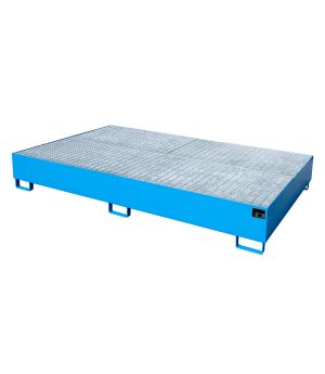 Auffangwanne 1000 l, 2690×1650×375 mm, Stahl lackiert, mit G