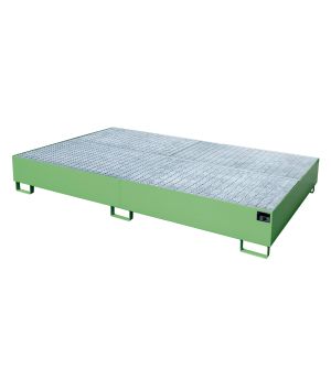 Auffangwanne 1000 l, 2690×1650×375 mm, Stahl lackiert, mit G