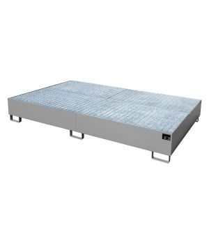 Auffangwanne 1000 l, 2690×1650×375 mm, Stahl lackiert, mit G