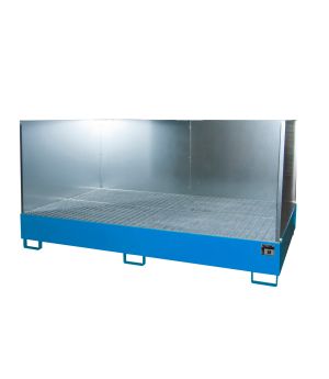Auffangwanne 1000 l, 2710×1650×1380 mm, Stahl lackiert, mit 